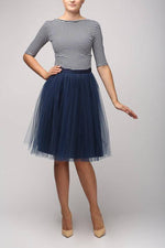 Fusta - FUSTA TULLE BLEUMARIN (cu Pense)