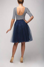 Fusta - FUSTA TULLE BLEUMARIN (cu Pense)