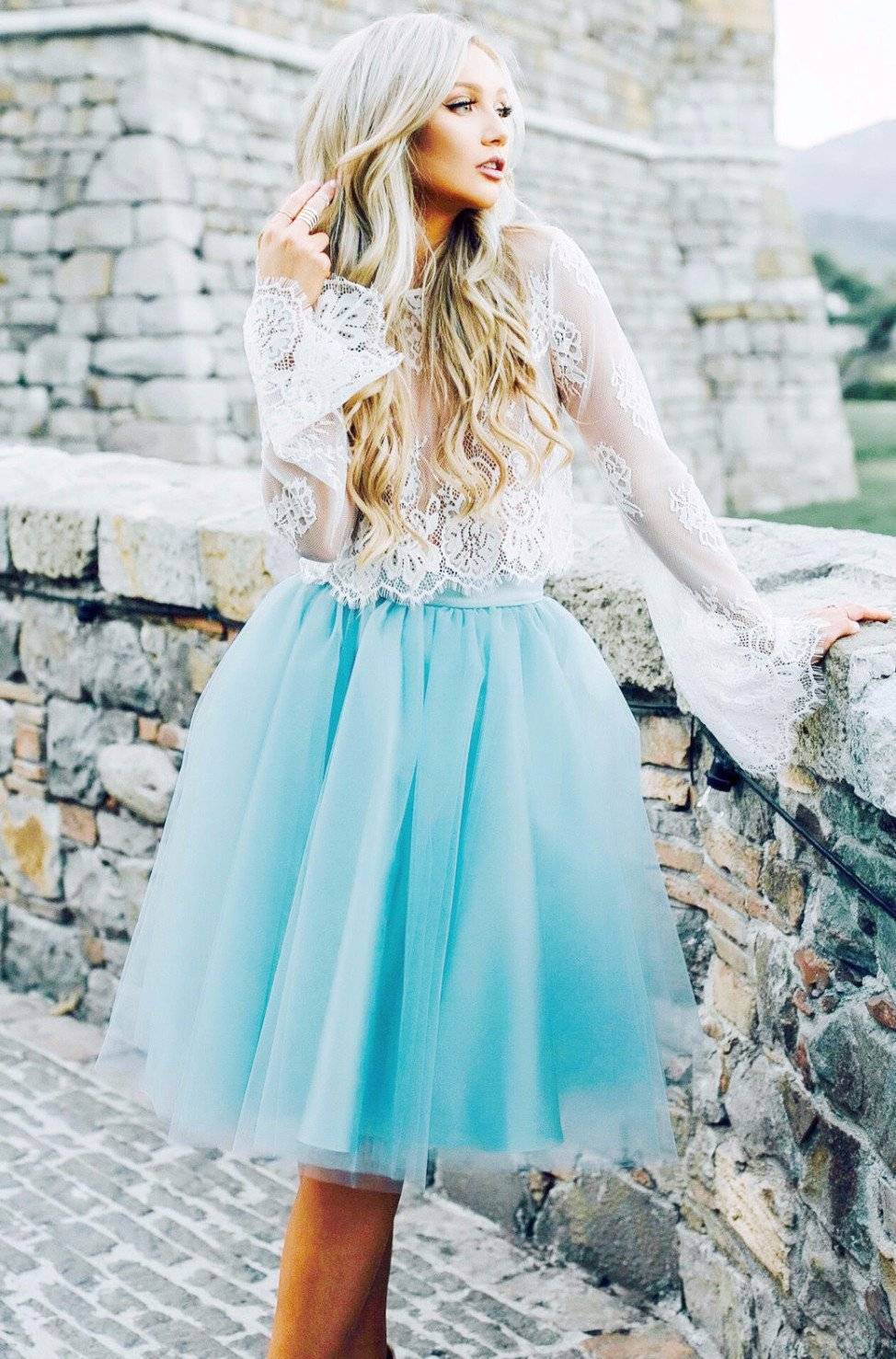 Fusta - FUSTA TULLE FIN (cu Pense)