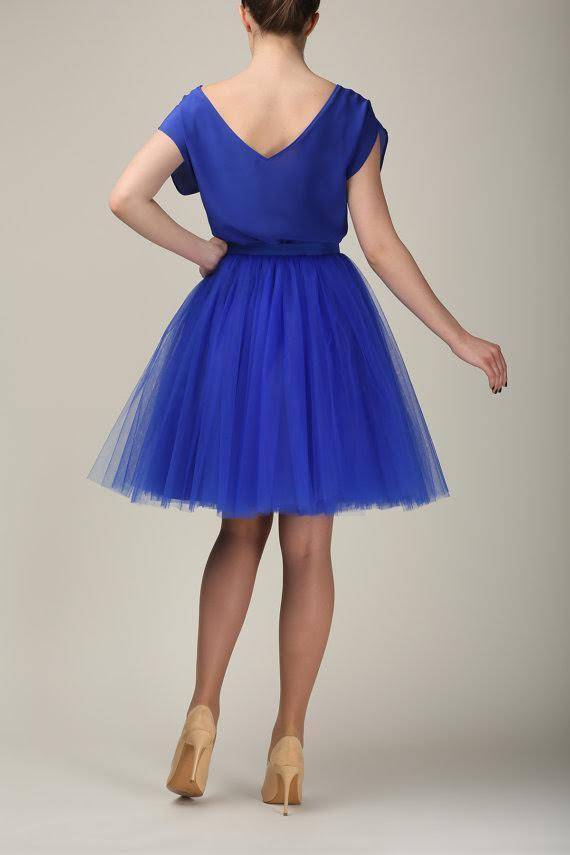 Fusta - FUSTA TULLE FIN ELECTRIC (cu Pense)