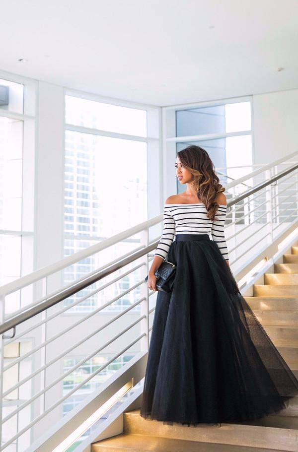 Fusta - FUSTA TULLE FIN MAXI (clos)