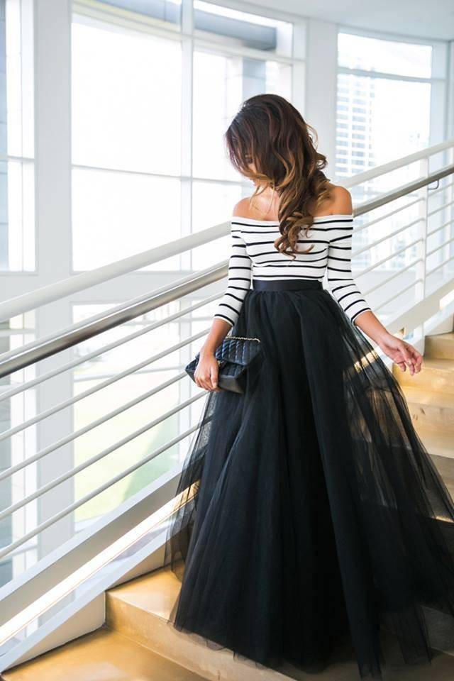 Fusta - FUSTA TULLE FIN MAXI (clos)
