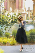 Fusta - FUSTA TULLE FIN NEGRU (clos)