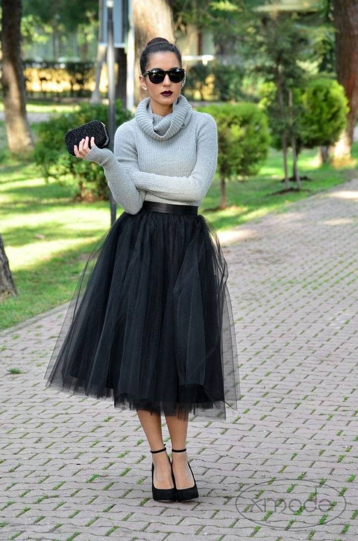 Fusta - FUSTA TULLE NEAGRA Eleganta