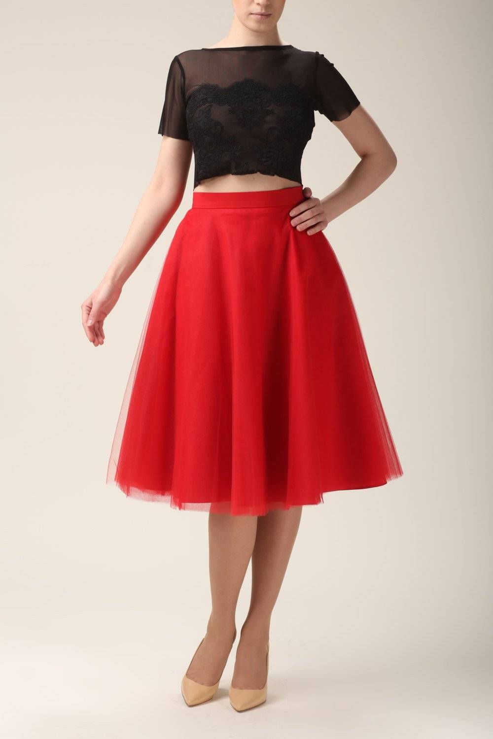 Fusta - FUSTA TULLE ROSIE (clos)