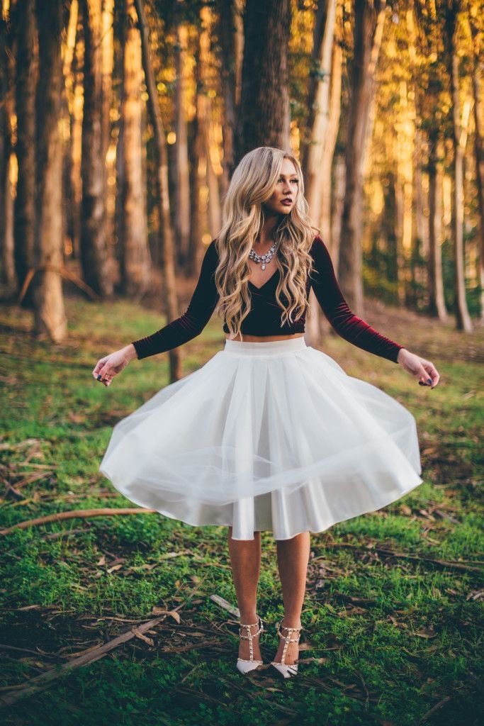 FUSTA TULLE - 55 CM LUNGIME