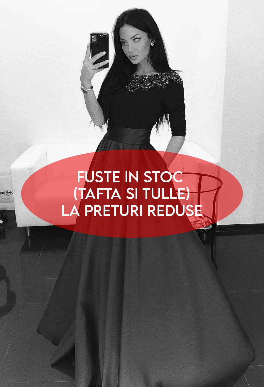 FUSTE la PRETURI REDUSE (diverse marimi) din TULLE SI TAFTA